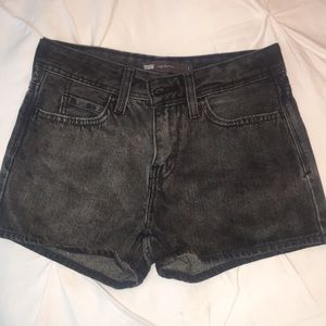 Levi’s high rise jean shorts